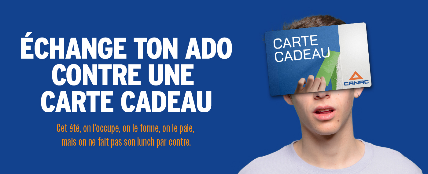 Échange ton ado contre une carte cadeau